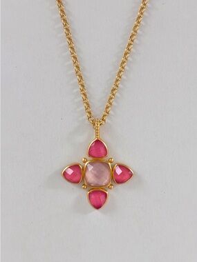 NWOT Julie Vos Aquitaine Cross Pendant Necklace